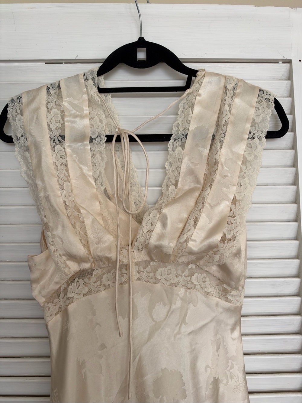 For Love & Lemons Cream Lace-Trim Maxi Dress - Picture 4 of 7